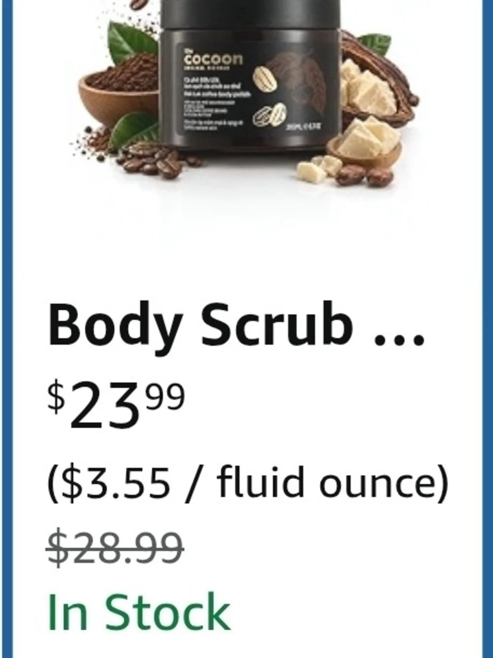 The Cocoon Dak Lak Coffee Body Polish - Brown Jar